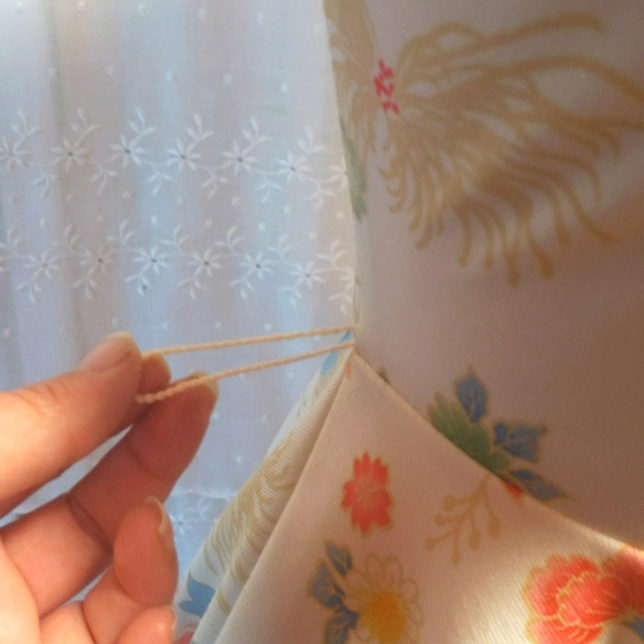 Vintage Sears Midi length white/Floral Dress fit and flare Size 8 petite - Picture 4 of 9